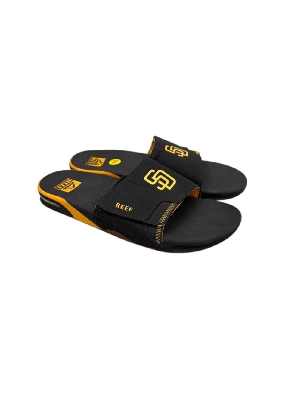 Reef Fanning San Diego Padres MLB Slide Sandals Bottle Opener Sole Mens Size 13